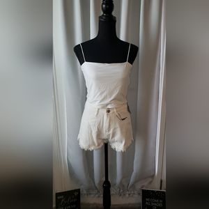 Women's 2 Piece Crop Top/Short Set (M) NWT